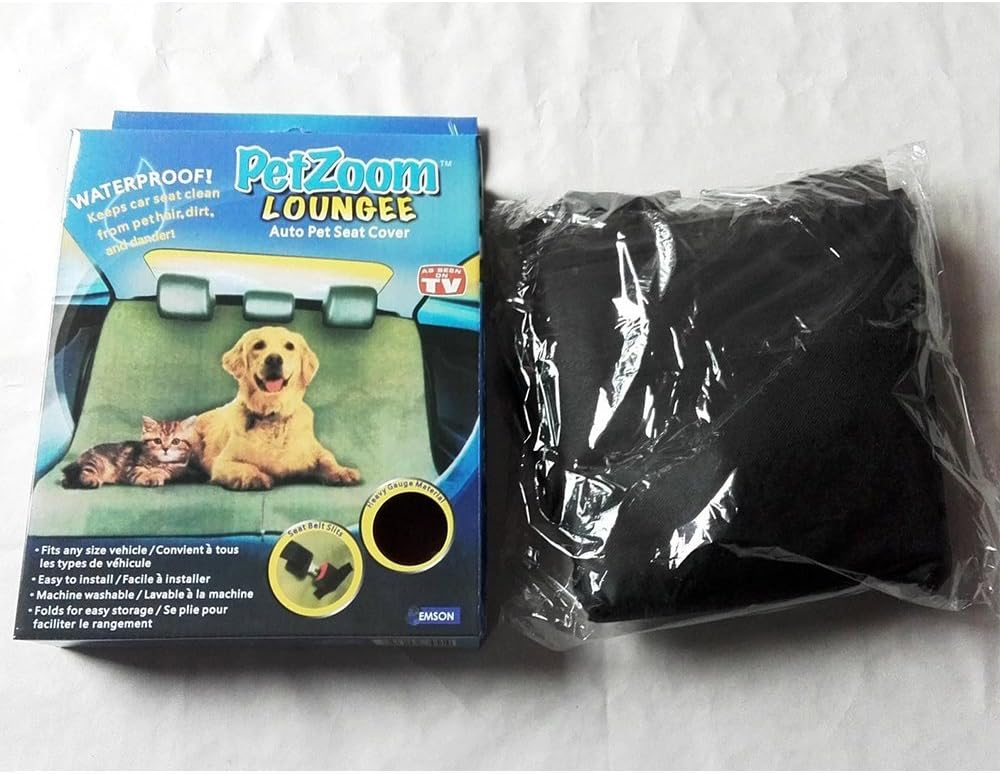 Pet Zoom Loungee Waterproof Auto Pet Seat Cover for Dogs Cats-Black image 3