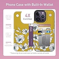 Vista 449 de LETO para iPhone 15 Pro Funda tipo cartera - Tapa tipo folio con patada - Diseños de moda - Tarjetero - Funda protectora para mujeres y niñas - 6.1