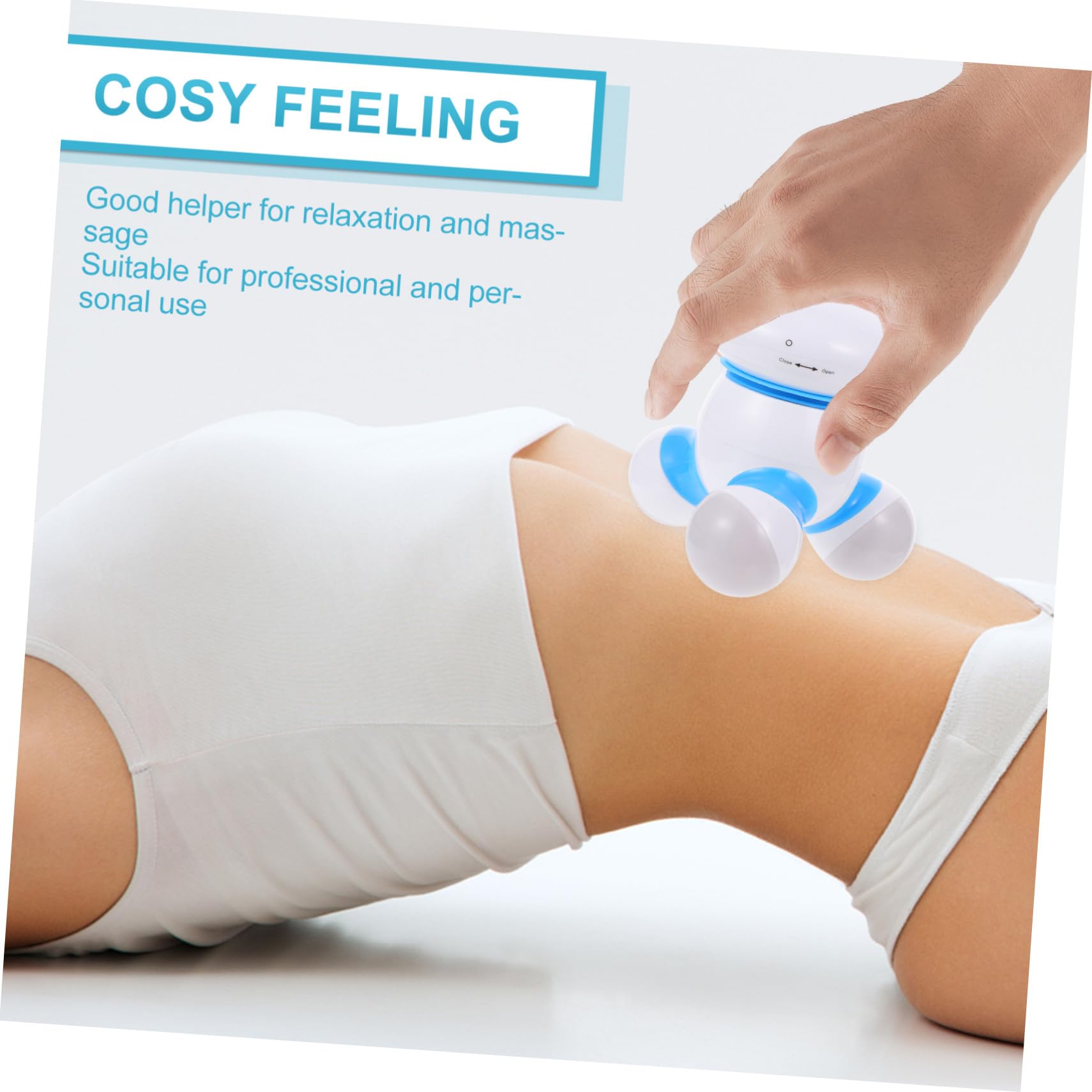 Mini Masajeador Triangular de Tres Patas para Cuello y Pecho en Casa