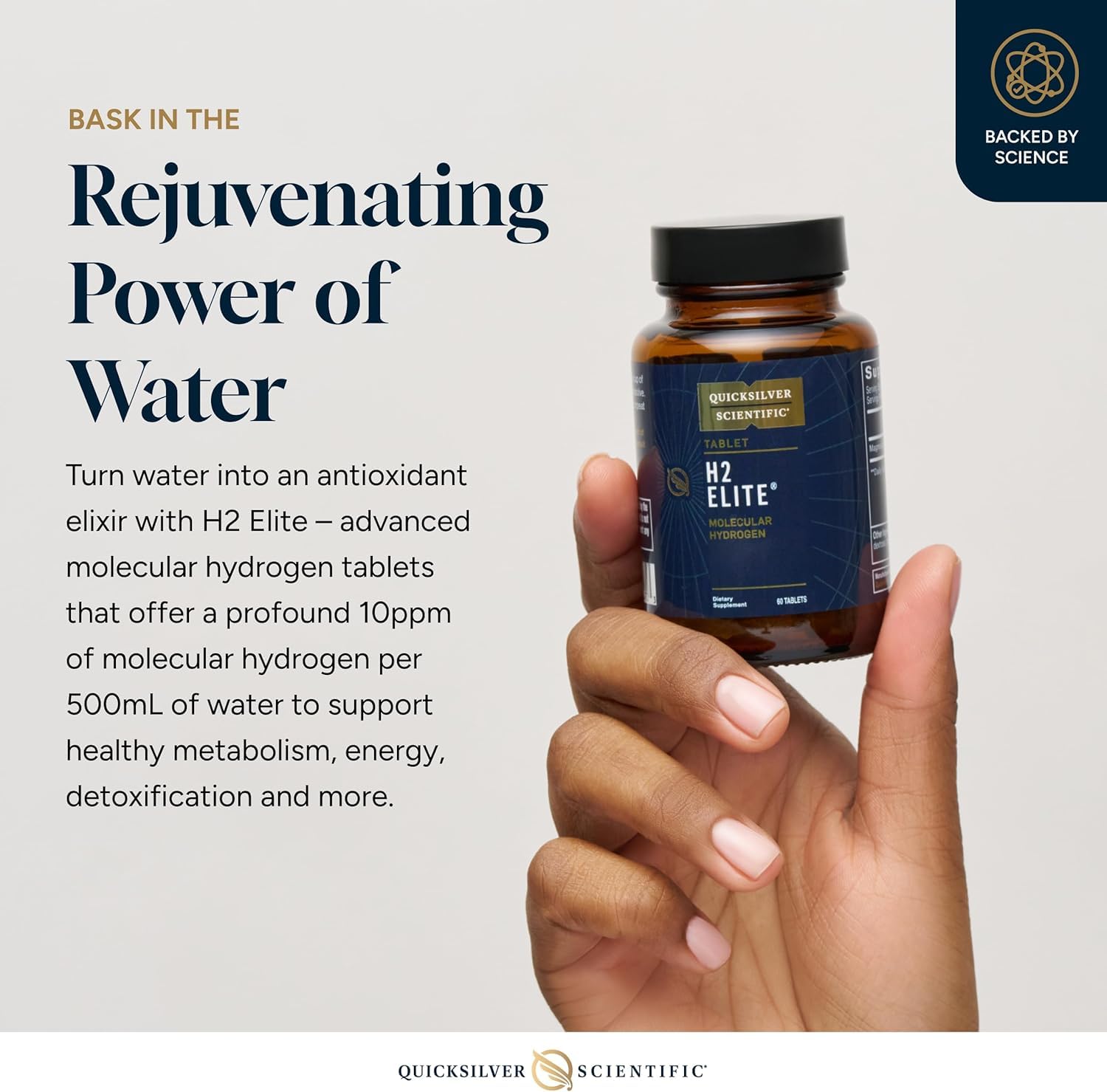Quicksilver Scientific H2 Elite, 60 Molecular Hydrogen Tablets — Amazon image 3