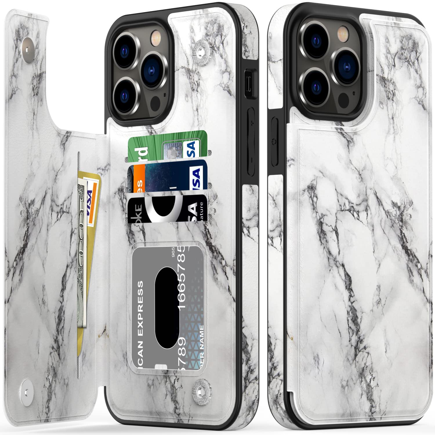 Amazon Com Bemal Iphone 12 Pro Max Case Luxury Flip Folio Leather Wallet Case Cover With Fashion Designs For Women Girls Card Slots Protective Phone Case For Iphone 12 Pro Max 6 7 Grey White Marble
