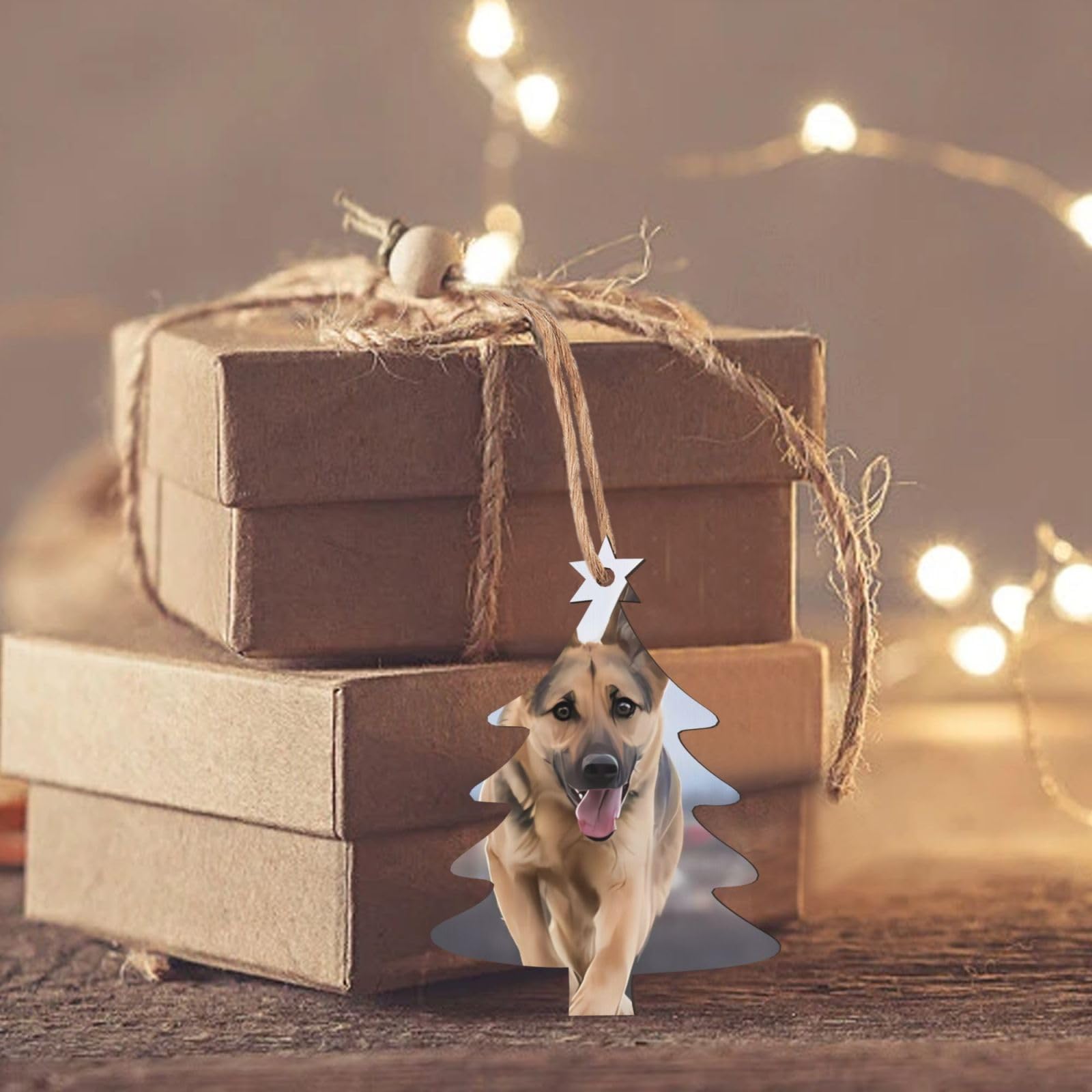 Decorazione Natalizia Pastore Tedesco - Addobbo Per Albero, Poliresina, 8 Cm - Foto 9