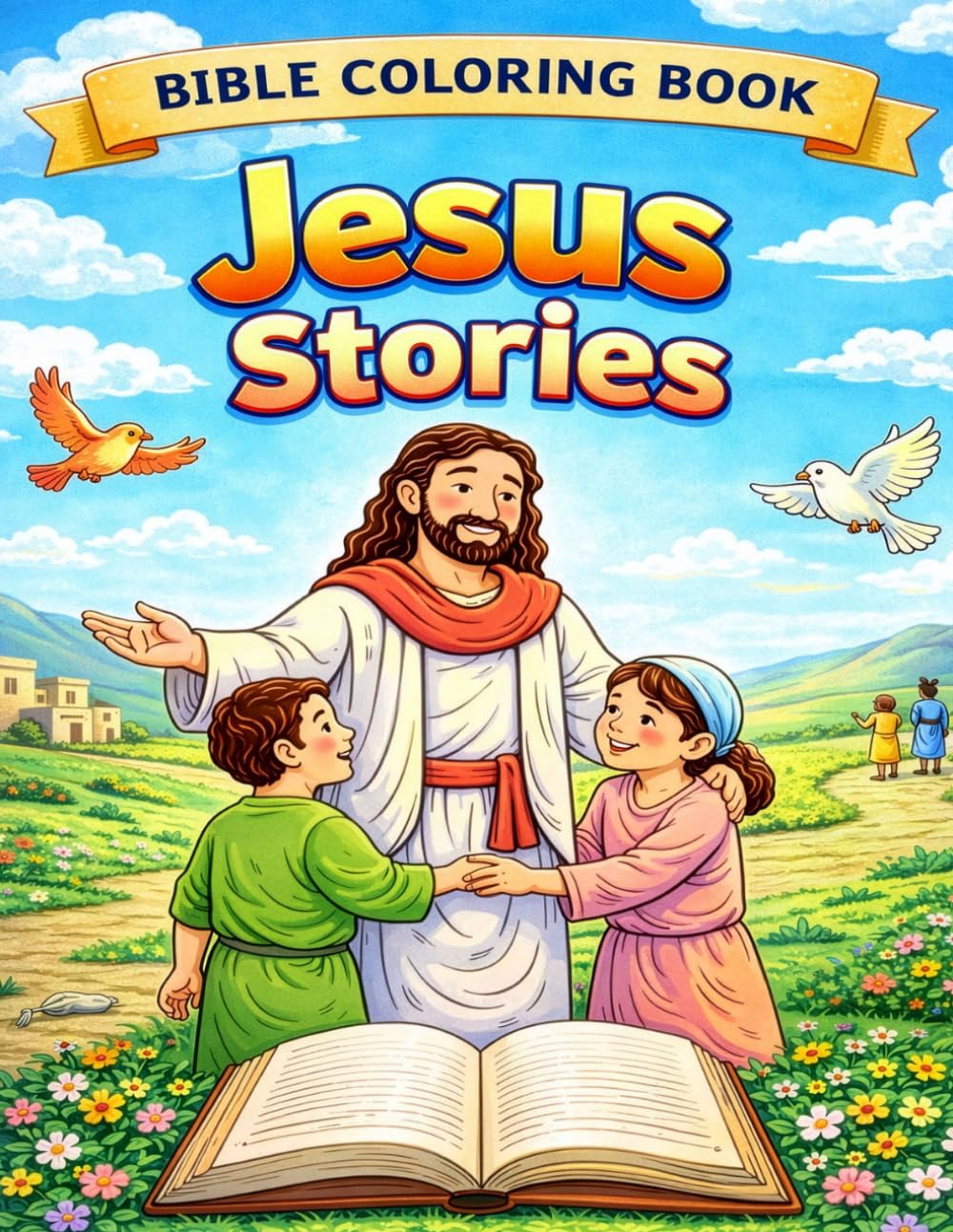 Jesus Stories: Bible Coloring Book