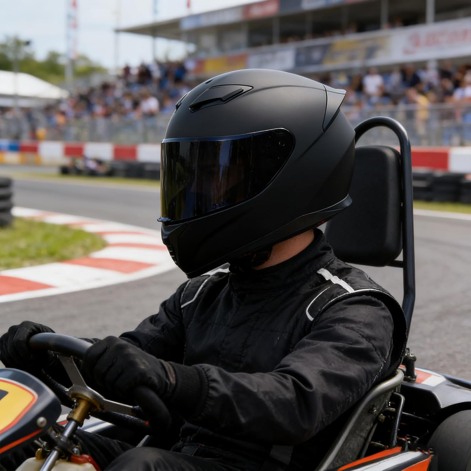 Full Face Motorcycle Helmet WS-607 DOT Approved Motorbike Racing Street Bike Helmets for Adults with Visor