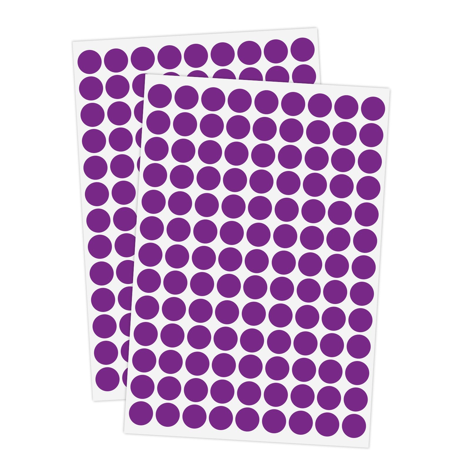 Ouzoustate 2340 PCS Purple Circle Dot Stickers 1/2" Round Yard Garage Sale Price Stickers Colored Coding Labels