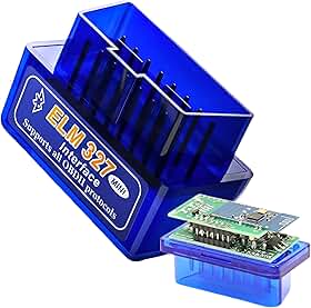 Mini Scanner Automotivo Bluetooth ELM327 Interface OBD2 Diagnóstico de Veículos Versões 1.5 e 2.1 (Versão 1.5 Placa Dupla)