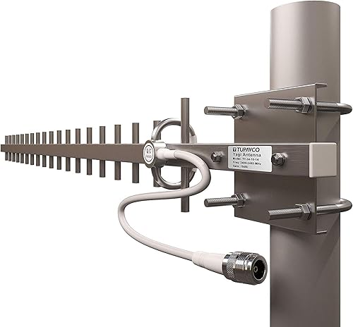 Miniatura 3 de Tupavco TP513 Yagi Antena WiFi 2.4GHz (17dBi) Señal Direccional Exterior (H25 V24) Alcance de larga distancia (alta ganancia resistente a la