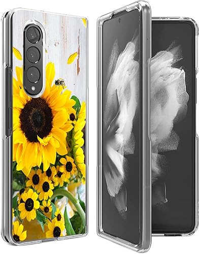 Miniatura 8 de Bcov Funda para Galaxy Z Fold 3 5G, diseño de cielo universo colorido, antiarañazos, funda rígida sólida a prueba de golpes para Samsung Galaxy Z