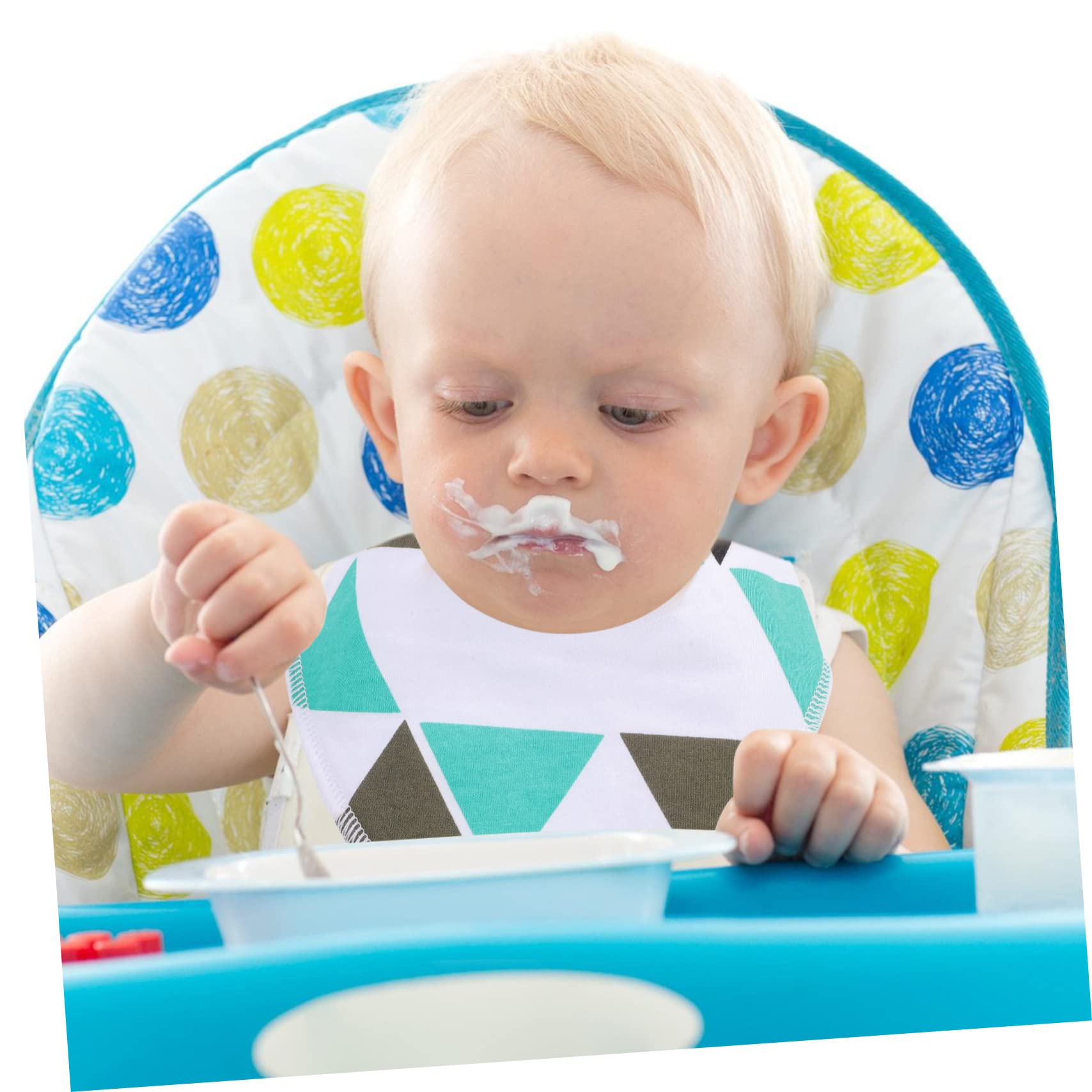 ibasenice Neugeborenes 12 Stk Lätzchen Dreieck Handtuch Mädchen Lätzchen Babylätzchen Baby- -Geschenk Baby Lätzchen 6 Monate füttern Doppelschicht dreieckiger Schal dribbeln neugeboren