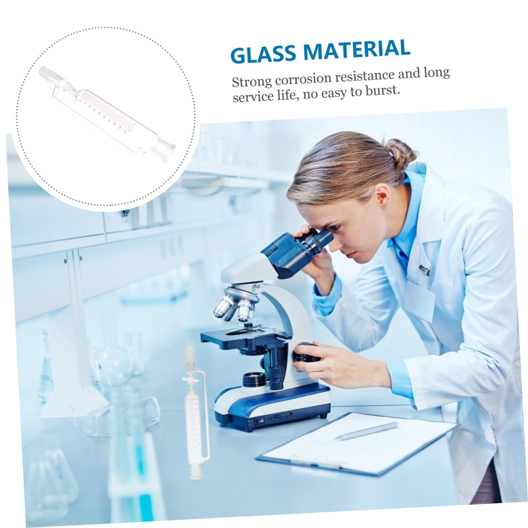 Mobestech Trennflüssigkeit Glasabscheider Für Chemielabore Konischer Flüssigkeitstrichterausrüstung Experimenteller Scheidetrichter Umweltfreundliches Glasdestilliergerät