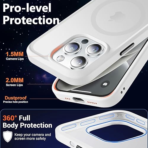 Vista 428 de MOCCA - Funda magnética resistente para iPhone 11 de 6.1 pulgadas, compatible con MagSafe, protector de pantalla de vidrio + protector de lente