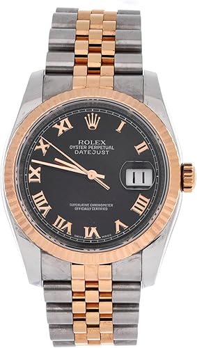 Pre-Loved Oyster Perpetual Datejust Automatic Watch Stainless Steel and Rose Gold 36