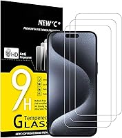 Vista 37 de NEW'C Paquete de 3 protectores de pantalla diseñados para iPhone 14, iPhone 13, iPhone 13 Pro (6.1 pulgadas), protección de vidrio templado