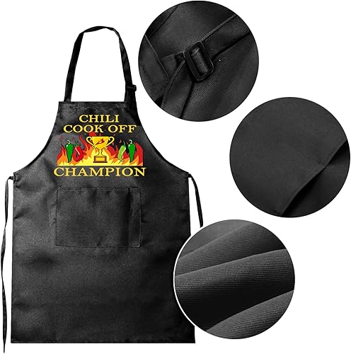 Miniatura 5 de Delantal de cocina para chili, delantales de cocina para mujeres, delantales de regalo para hombres, mujeres, familiares y amigos