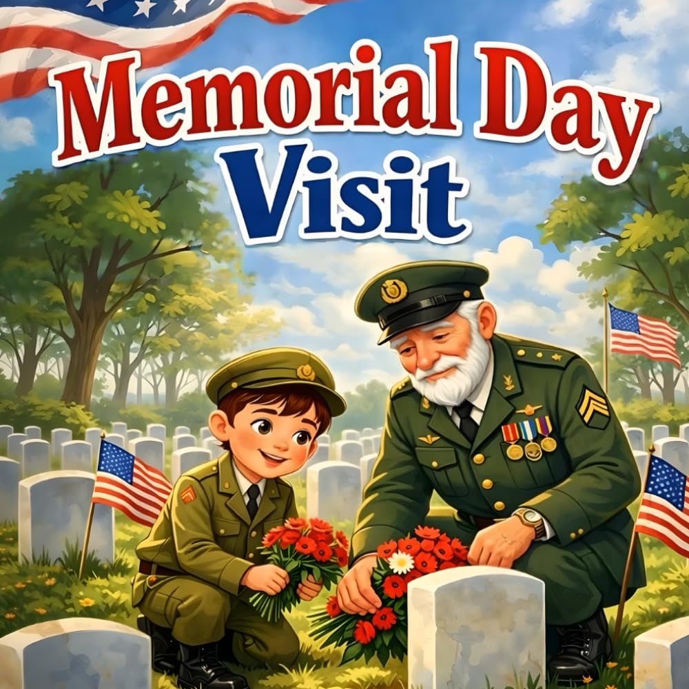 Memorial Day Visit : book for kids about Honoring Heroes Gratitude Family Remembrance Patriotic Traditions and Meaningful Reflection
