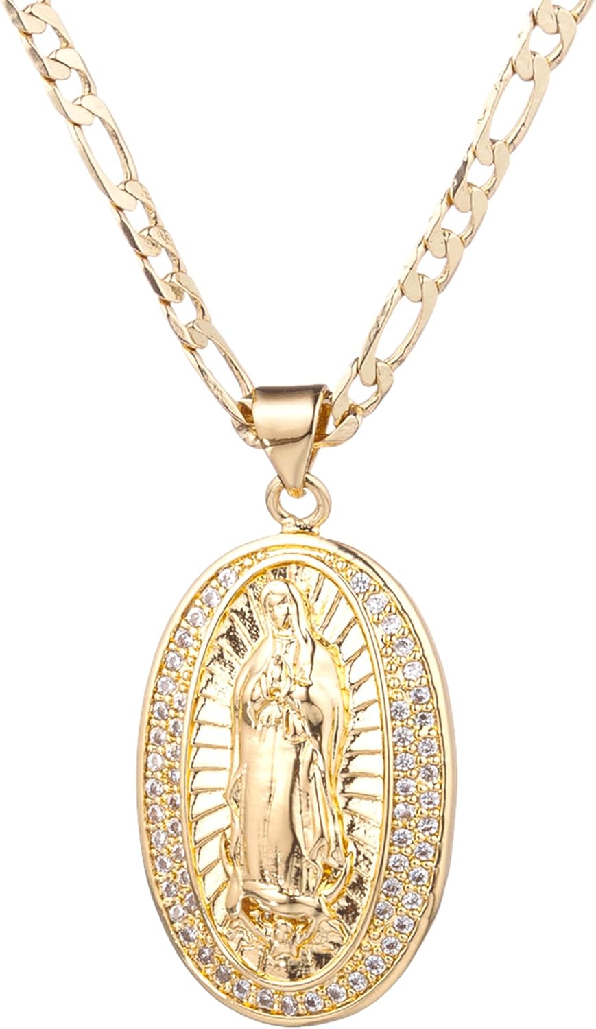 送料税込【King Ice】VIRGIN MARY PORTRAIT NECKLACE(2色)国内発 送料税込【King Ice】VIRGIN MARY PORTRAIT NECKLACE(2色)国内発