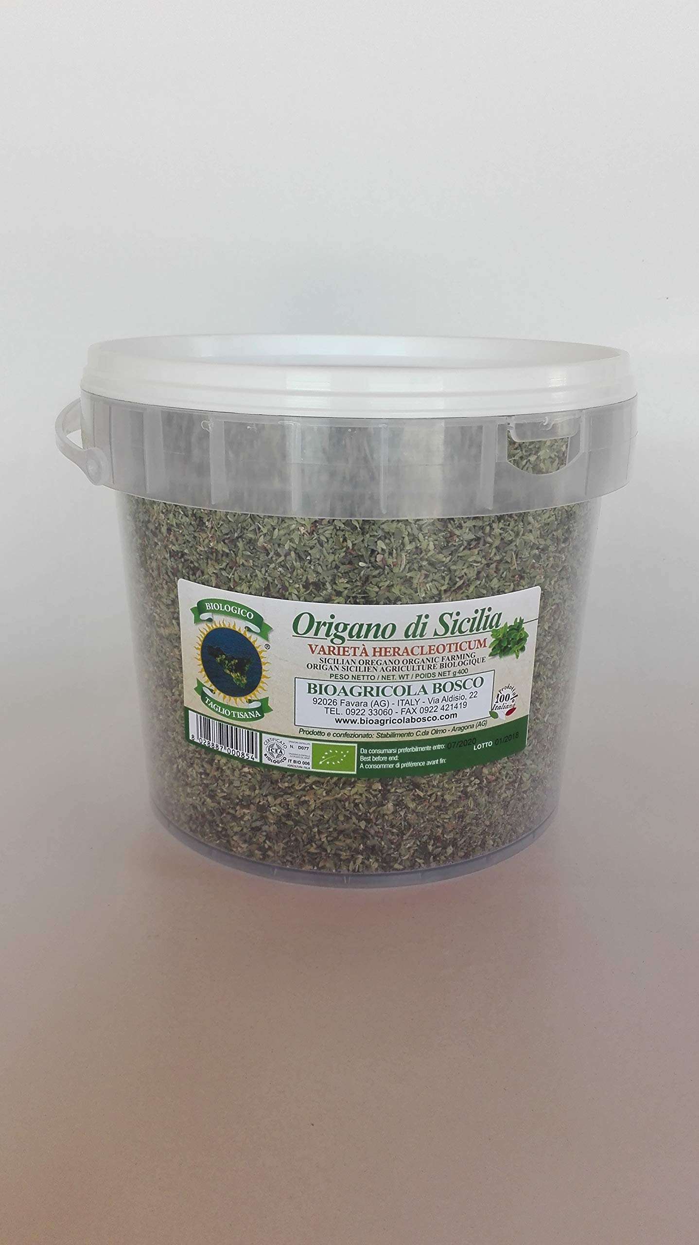 Bioagricola Bosco Origano Macinato Biologico - 400 gr & Rosmarino Macinato Biologico- 650 gr