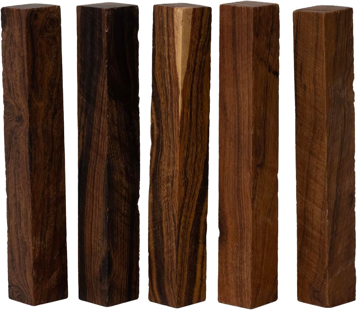 IECAP LLC Desert Ironwood Pen Blanks Hardwood – Grade B, Pack of 5 - Exotic Wood Turning Supplies Blanks for Pen Making, Tools Handles & DIY Crafts – Woodturning Lumber – 6 1/4 x 7/8 x 7/8 Inches