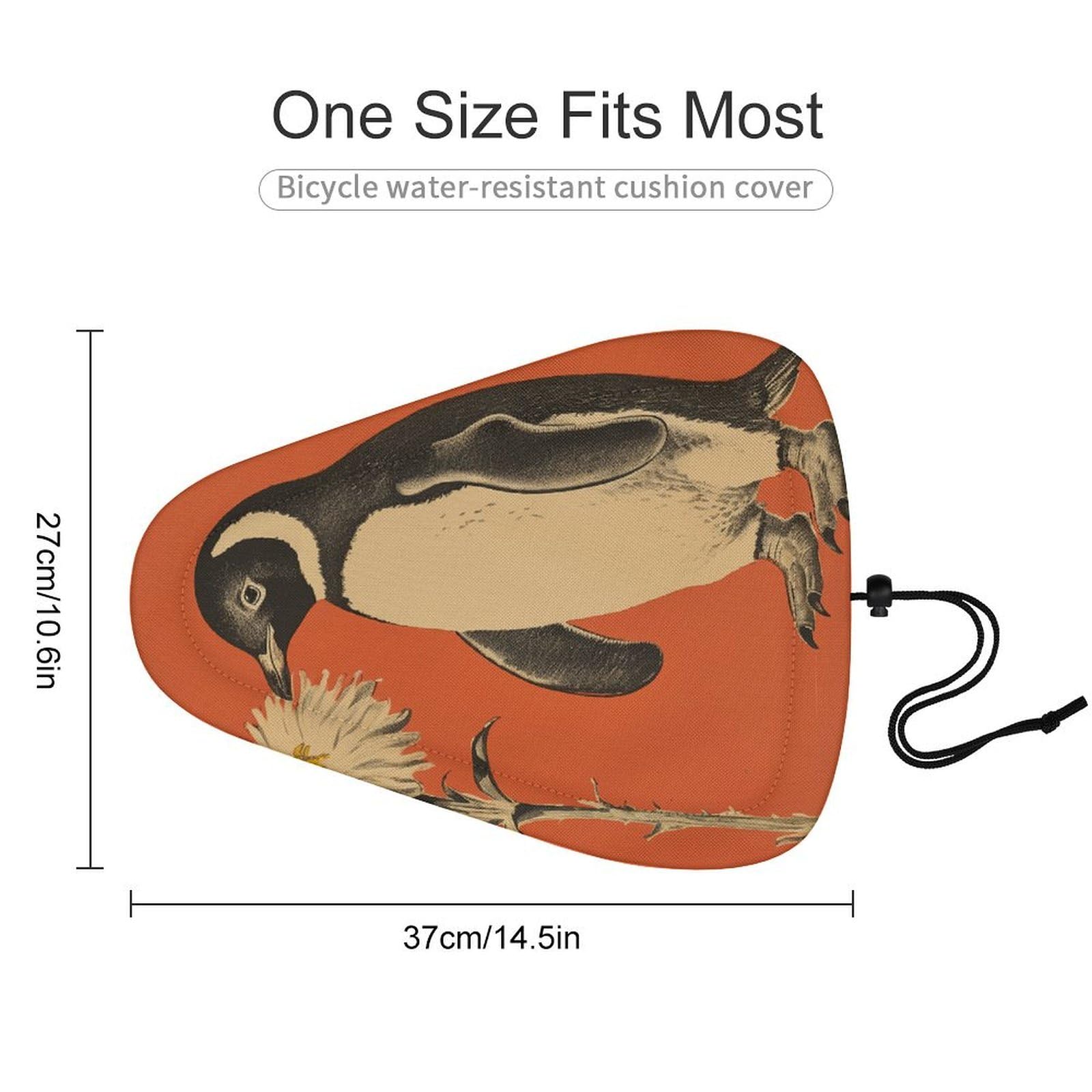A Flower Bike Seat Cover for Men Women, Waterproof & Dustproof Bike Seat Cushion with Drawstring, Adjustable Bicycle Saddle Cover for Or Rain & Sun Protection