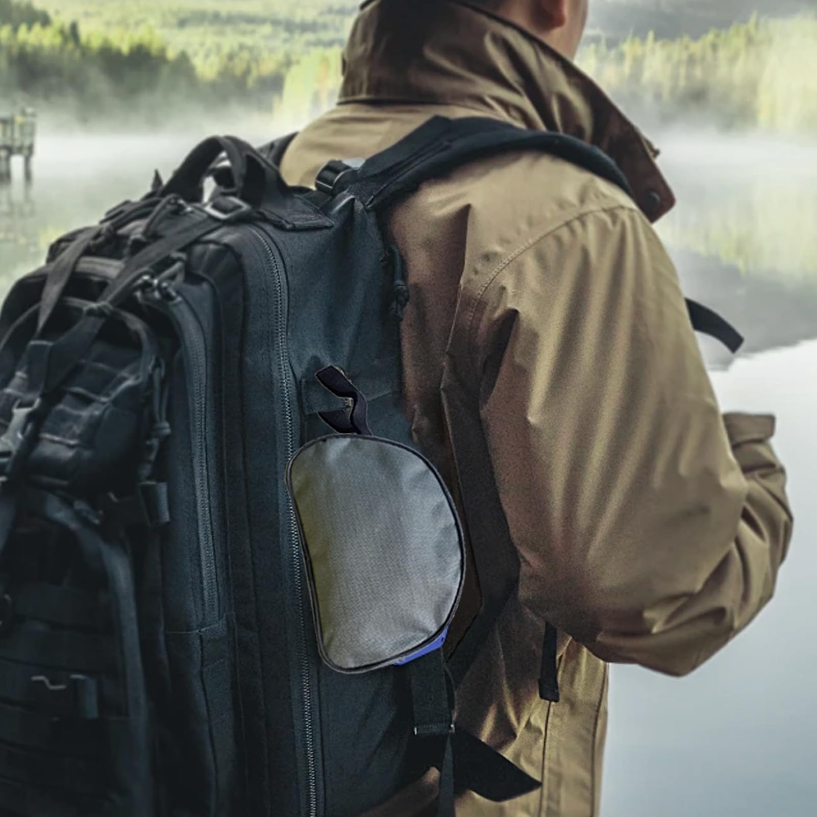 de Almacenamiento de crampones – Tela Oxford 600D 18 x 13 x 5,5 cm | de Almacenamiento para Ropa con Cremallera, de crampones de Viaje | Organizador Ligero para Senderismo, Caminar y