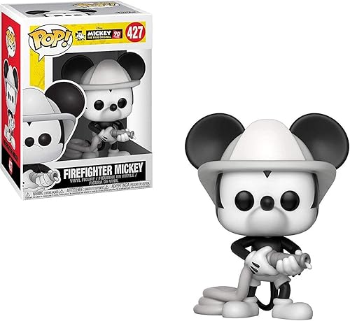 Miniatura 2 de Disney: Mickey 90 aniversario - Firefighter Mickey Funko Pop! Figura de vinilo (incluye funda protectora compatible con Pop Box)