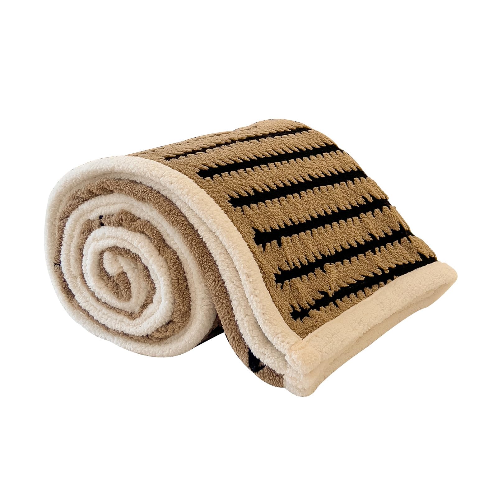 Dezypzam Coffee Sherpa Fleece Throw Blanket, Fluffy Microfiber Double/Twin Size Bed And Sofa Throw, Fluffy Microfiber Soft Blankets For Bed Sofa And Couch (,200X230cm)