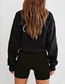 INFITTY Women's Half Zip Pullover Sweatshirts Quarter Zip