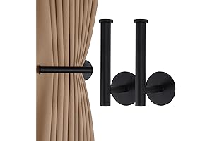 Black Curtain Holdbacks No Drill Curtain Tiebacks Adhesive Curtain Holdbacks Curtain Pull...