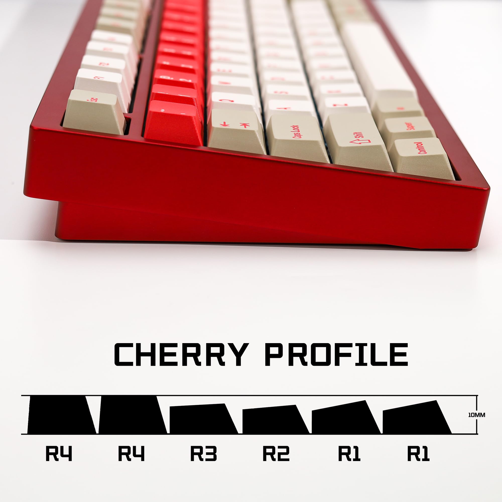 Amazon.com: KBDiy Red Alert Keycaps Set,143 Keys Vintage Cherry