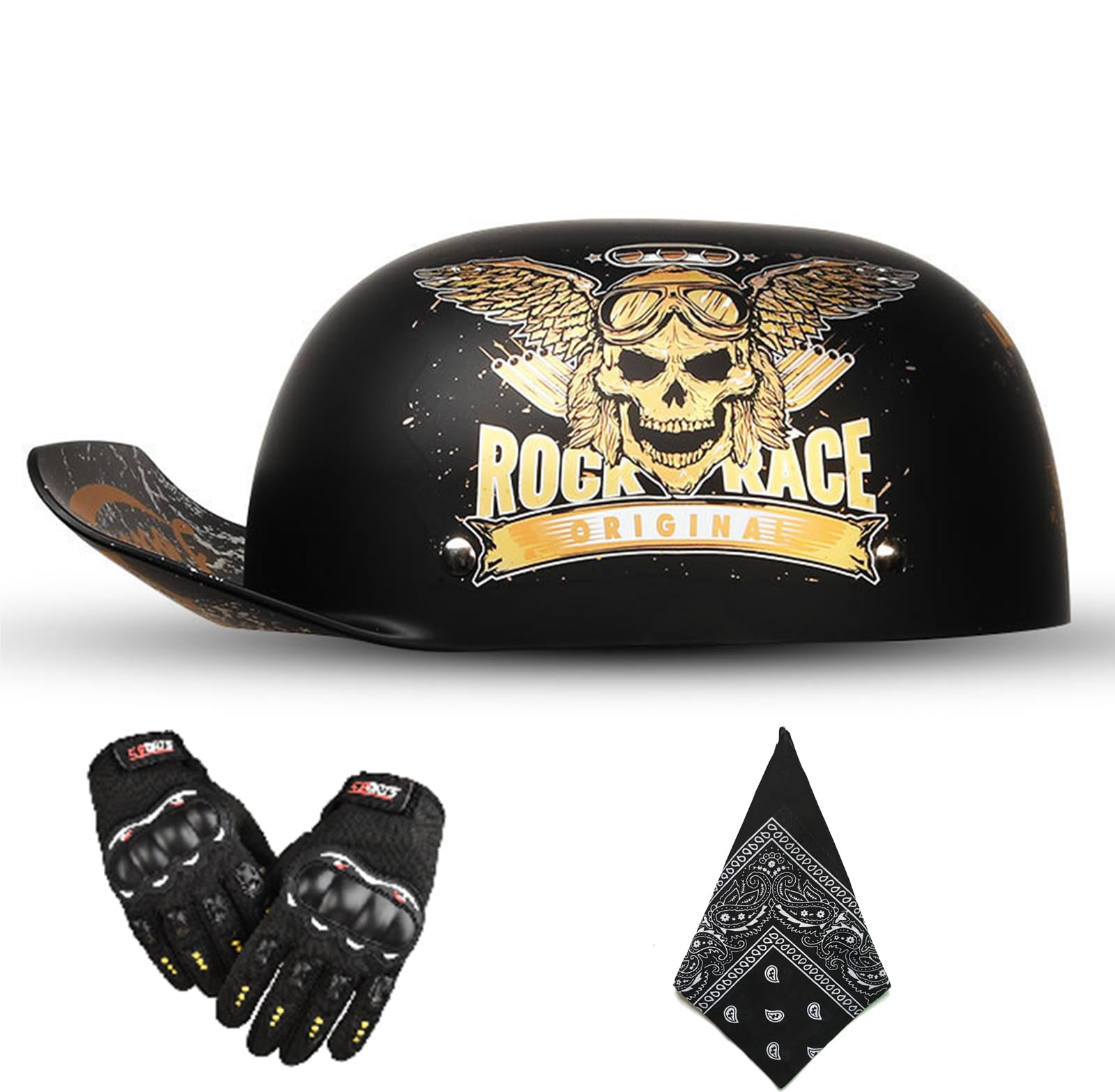 Amazon.com: WFCXBQR Vintage Open Face Motorcycle Helmet