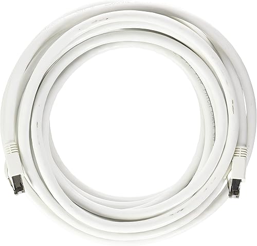 Nippon Labs Cable de red LAN de Internet RJ45 Cat8 RJ45 de 25 pies, interior/exterior, 24 AWG blindado de 40 Gbps 2000 Mhz, resistente a la