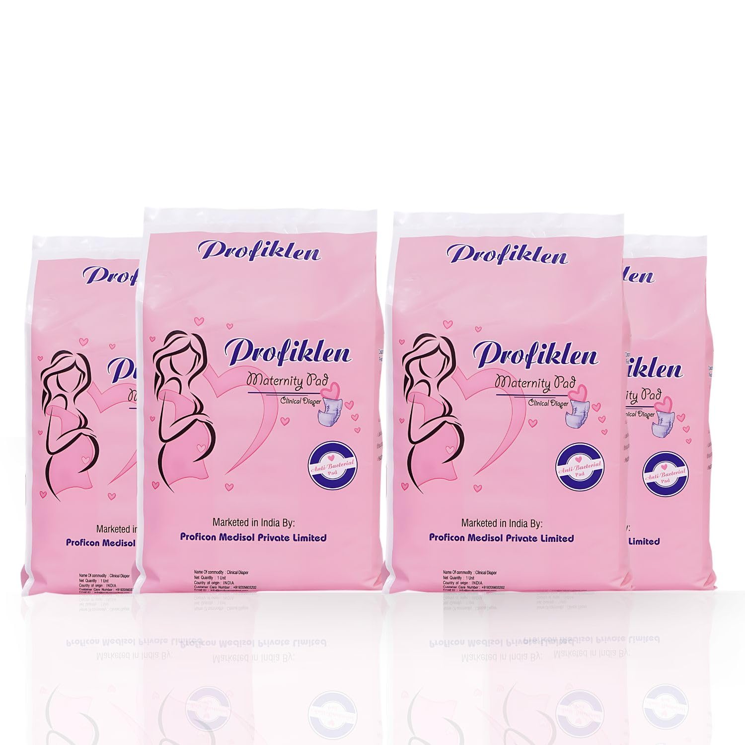 Profiklen Maternity Pads for Women Super Absorption | Pads for After-Delivery | Maternity Pads for Heavy Flow Periods | Disposable Period Panties for Women Leak Proof - Pack Of 4 (5 Pads/Pack) - XXL (B0D671Z7BJ) Amazon Price History, Amazon Price Tracker