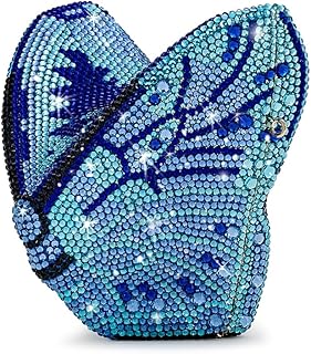 JW PEI Women's Paisley Crystal Butterfly Clutch