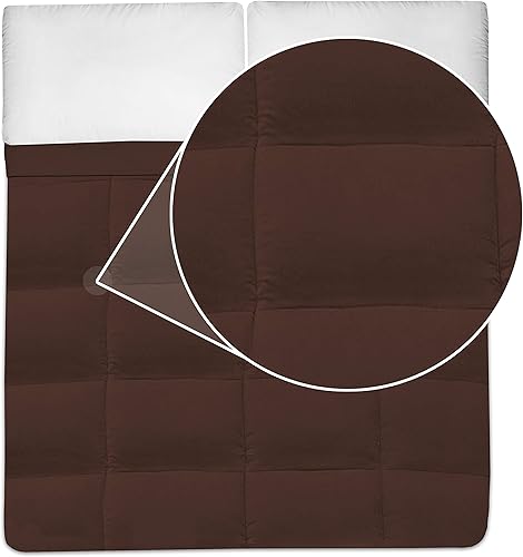 Miniatura 3 de Edredón de alternativa al plumón de ganso, de la marca My Sweet Home, Chocolate, gemelo