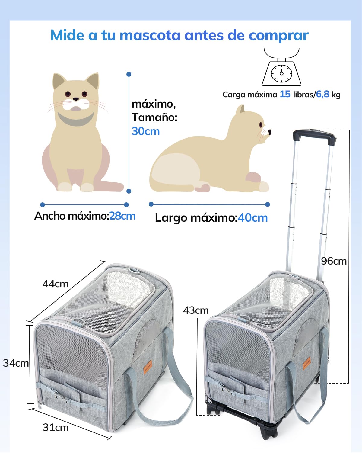 Reistas hond, vliegtuig, transportbox voor kat hond, transporttas, voor huisdieren, opvouwbare