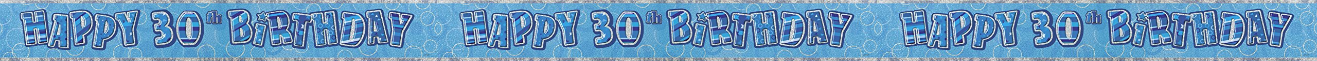 Unique Party 92068 - 9ft Foil Glitz Pink Happy 80th Birthday Banner — view 160