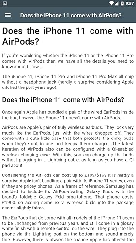 Does the iPhone 11 come with AirPods?