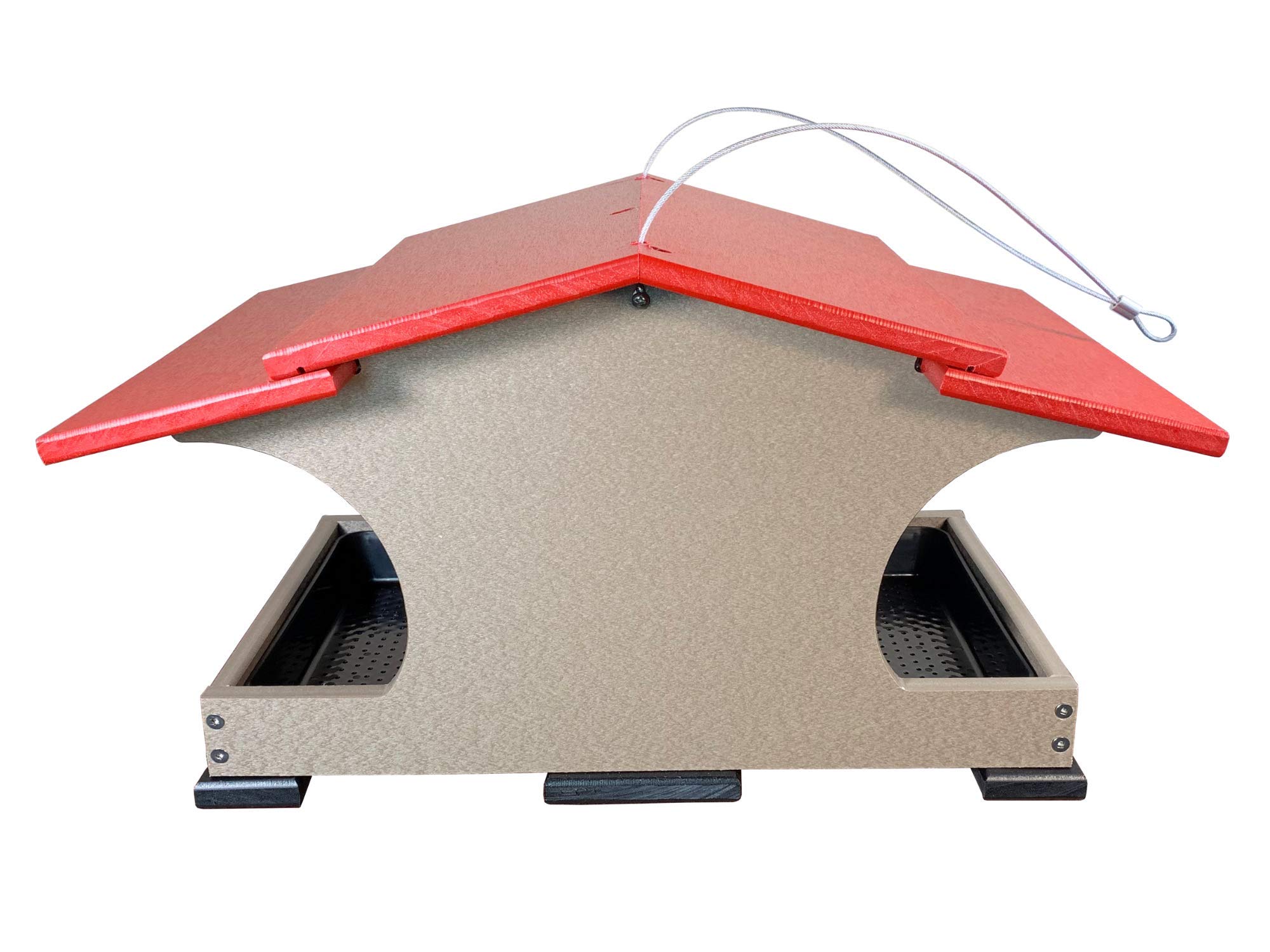JCS Wildlife Large Poly Hopper Bird Feeder - Mounting Pole Bundles Available! - Picture 27 of 48
