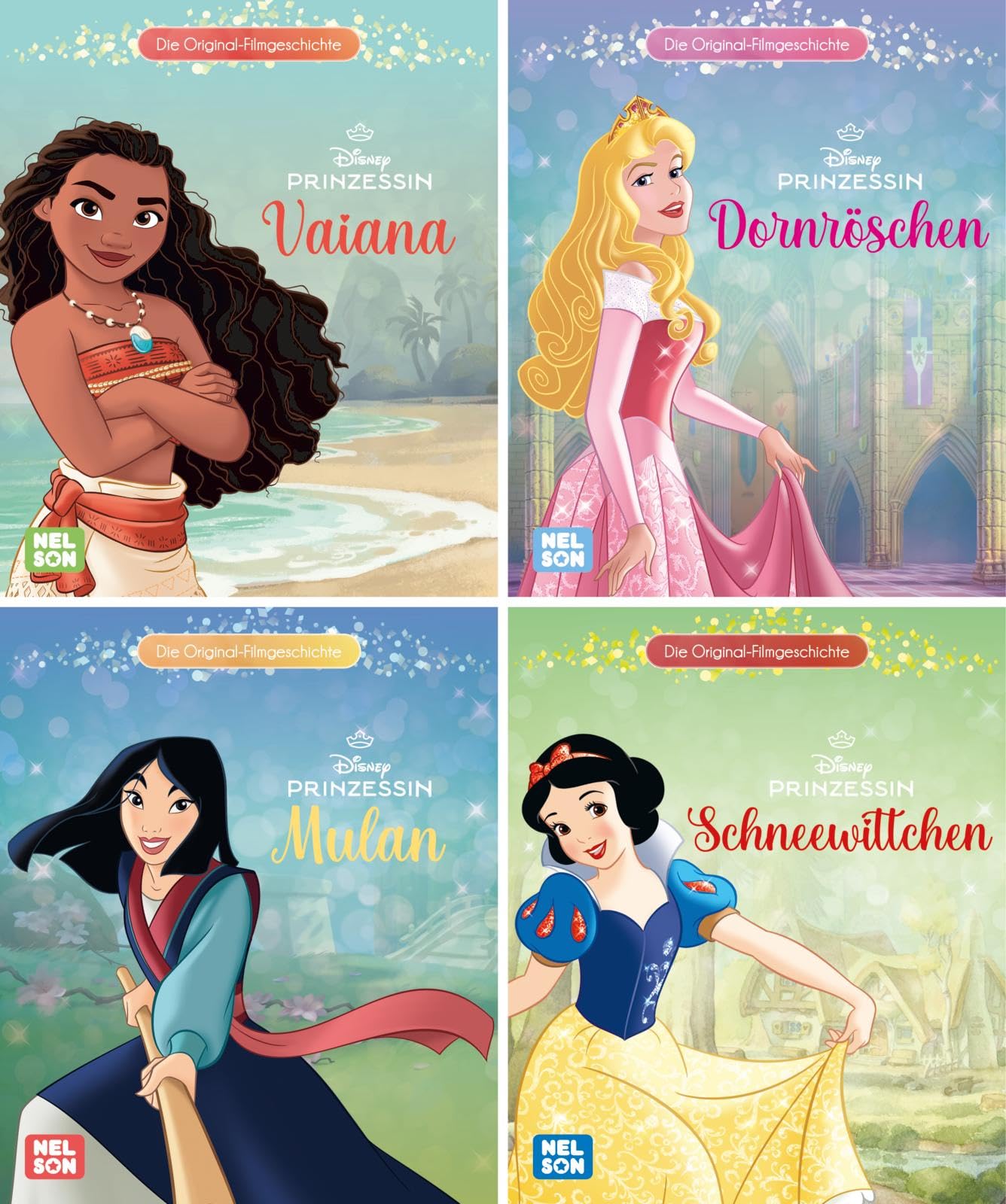 Nelson Mini-Bücher: 4er Disney Prinzessin 21-24: 4 Bücher zum Vorlesen