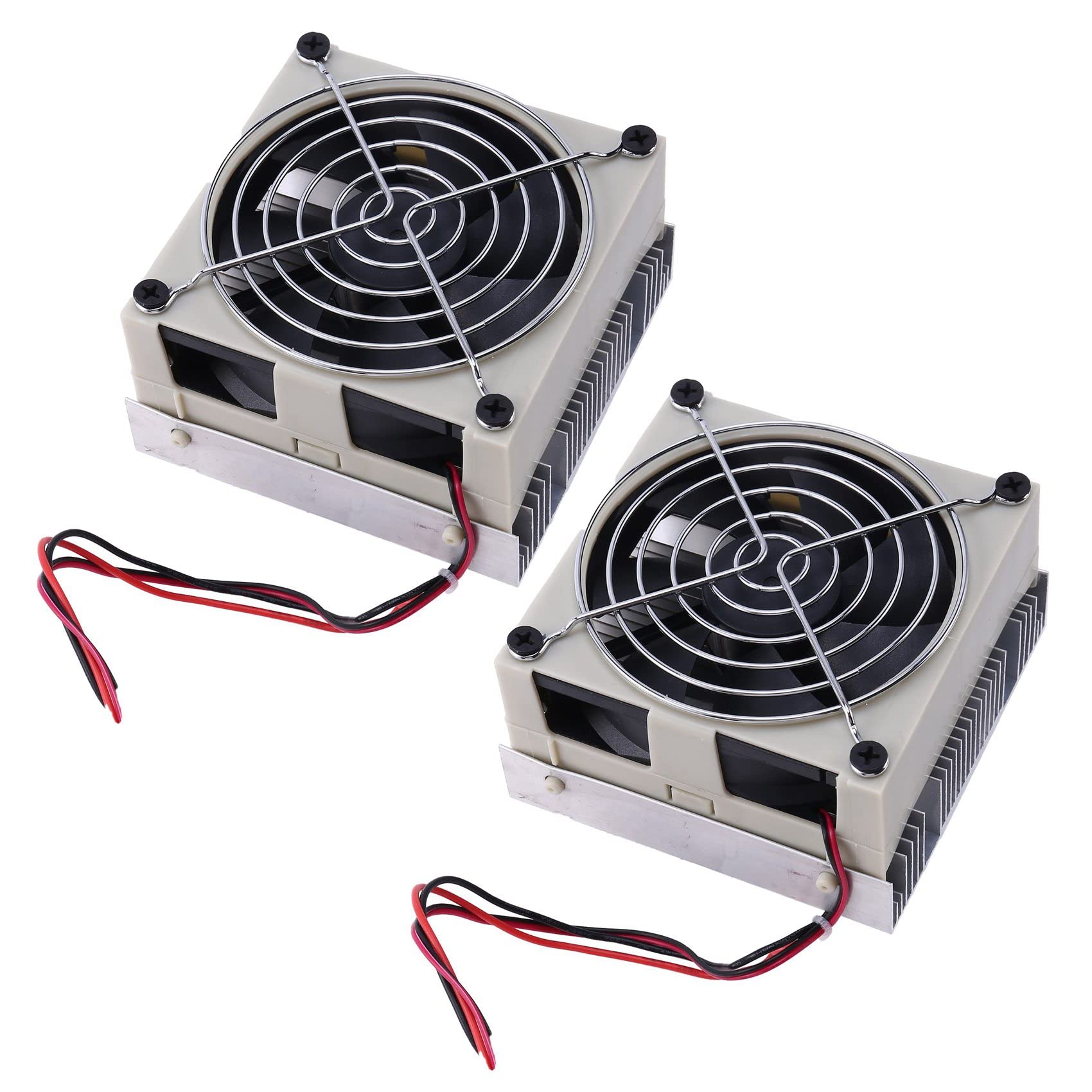 2X DIY Enfriador TermoeléCtrico de RefrigeracióN Semiconductor Kit de de RefrigeracióN Disipador de Enfriador Peltier para Agua de 10L