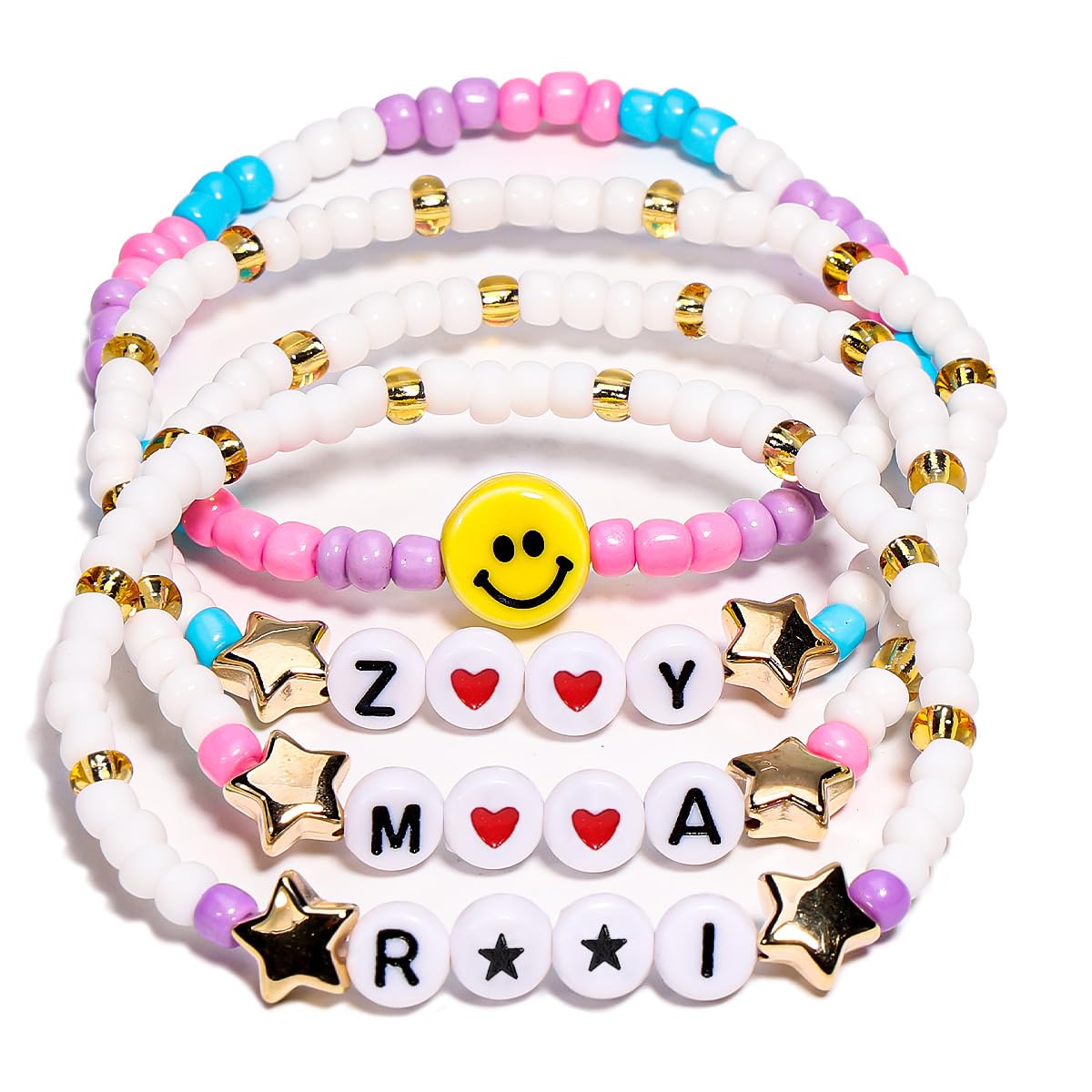 AICase for Bracelets Merch Gifts Toys Cosplay Birthday Decorations Bracelets Outfit Costume 6 Pcs Stackable Stretch Beaded Bracelets Merchandise Jewelry Gifts for Fans Women Christmas Stocking