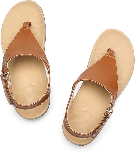 Miniatura 4 de UTENAG - Sandalias ortopédicas ajustables con soporte de arco para mujer