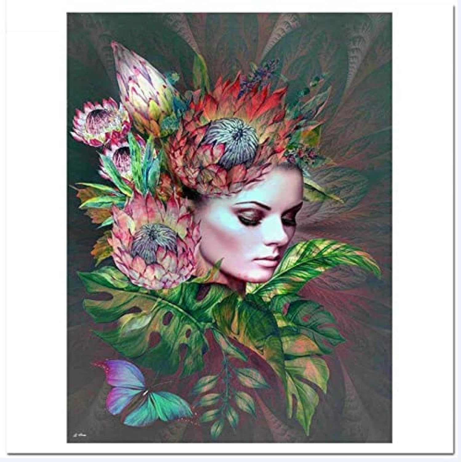 Amazon.com: Diamond Painting Oriental Woman Japanese Geisha Adult Art ...