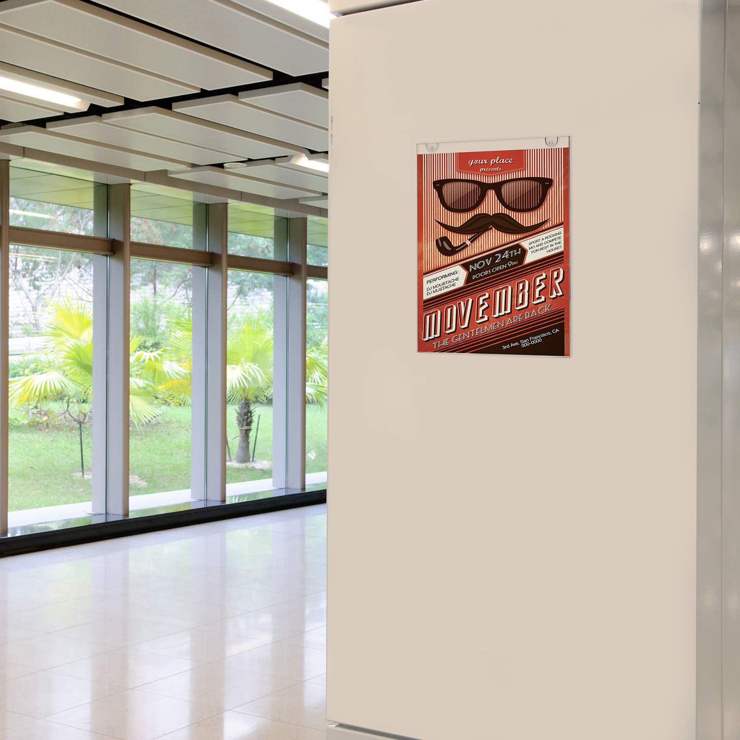 Buy Acrylic Sign Holder 8.5" X 11" Wall Mount Acrylic Frames for