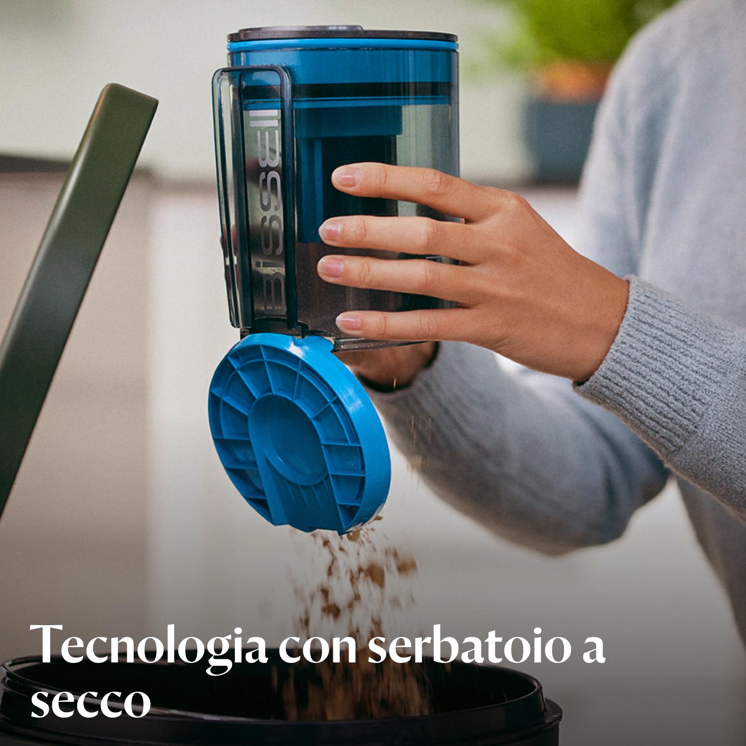BISSELL Vac & Steam Titanium | Aspirapolvere e Pulitore a Vapore 2 in 1 | Progettato per Pavimenti Duri | Funzione di Controllo del Vapore | Senza Germi | Senza Sostanze Chimiche | 81 dB | 1977N