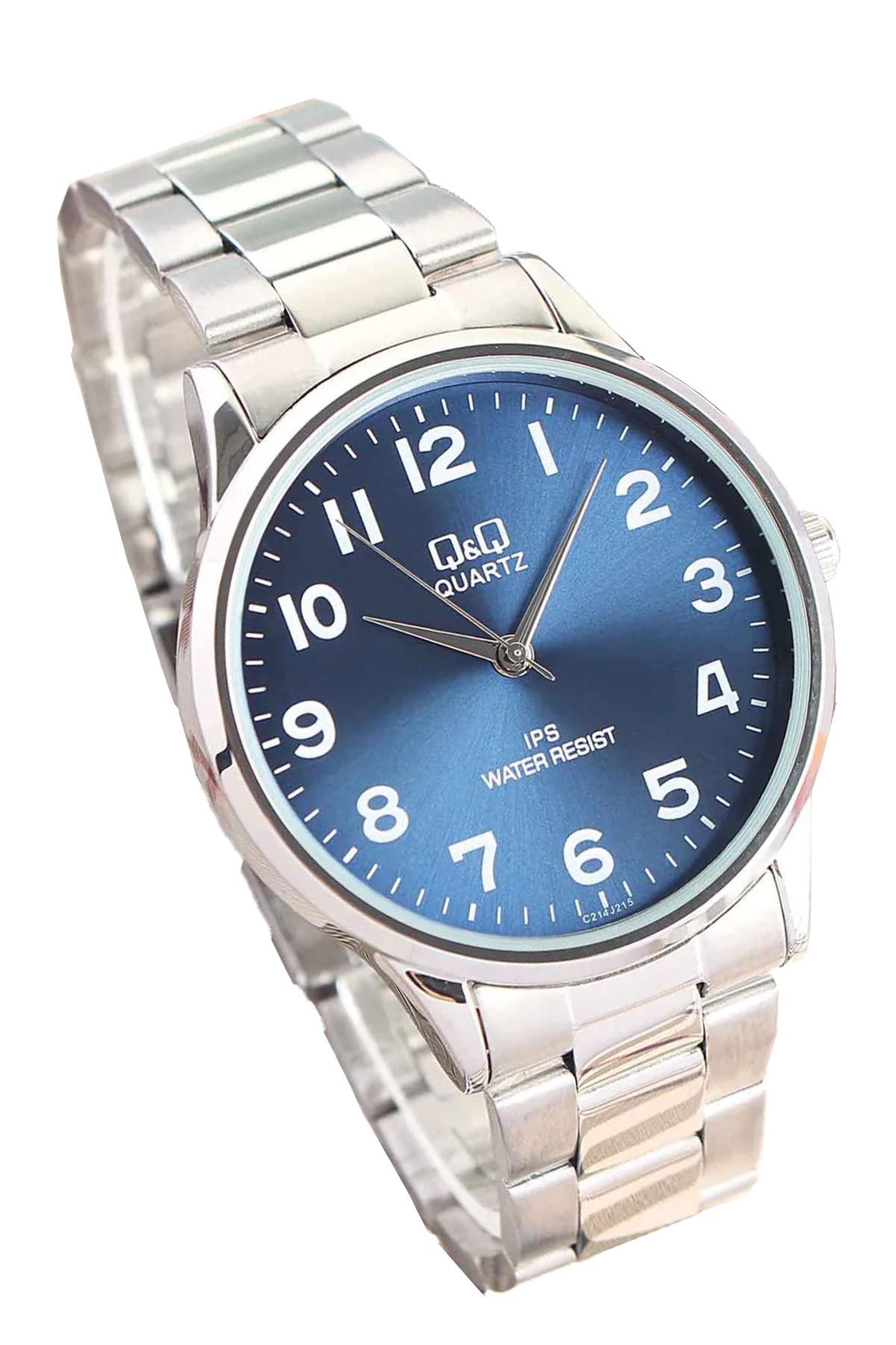 Q&Q Herren Analog Quarz Uhr mit Edelstahl Armband QC214J215Y
