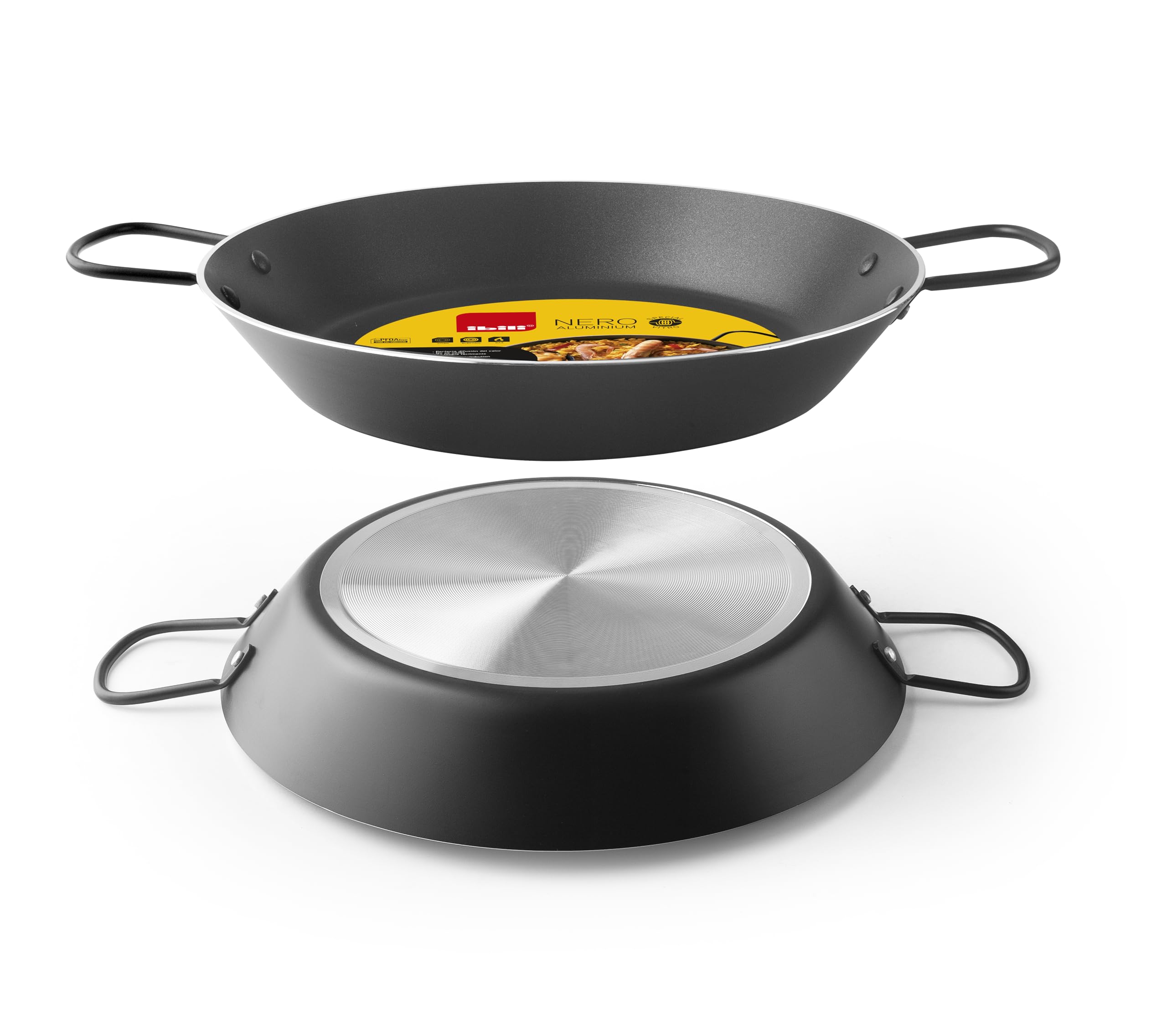 Ibili 38 cm Paella Pan Nero