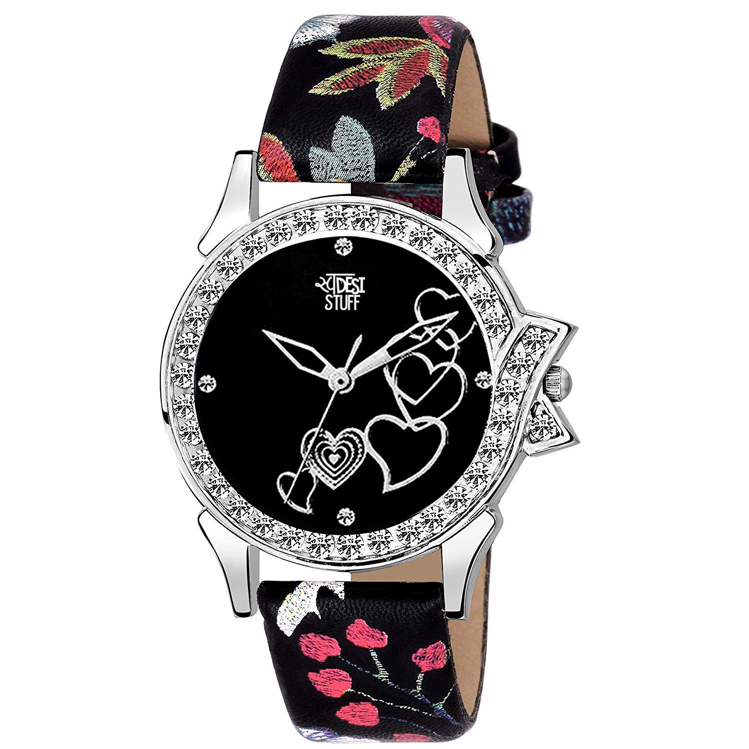 SWADESI STUFF Leather Black Dial Analog Watch For Girls And Women Watch -For Girls, Black Band (B07P3HRL91) Amazon Price History, Amazon Price Tracker