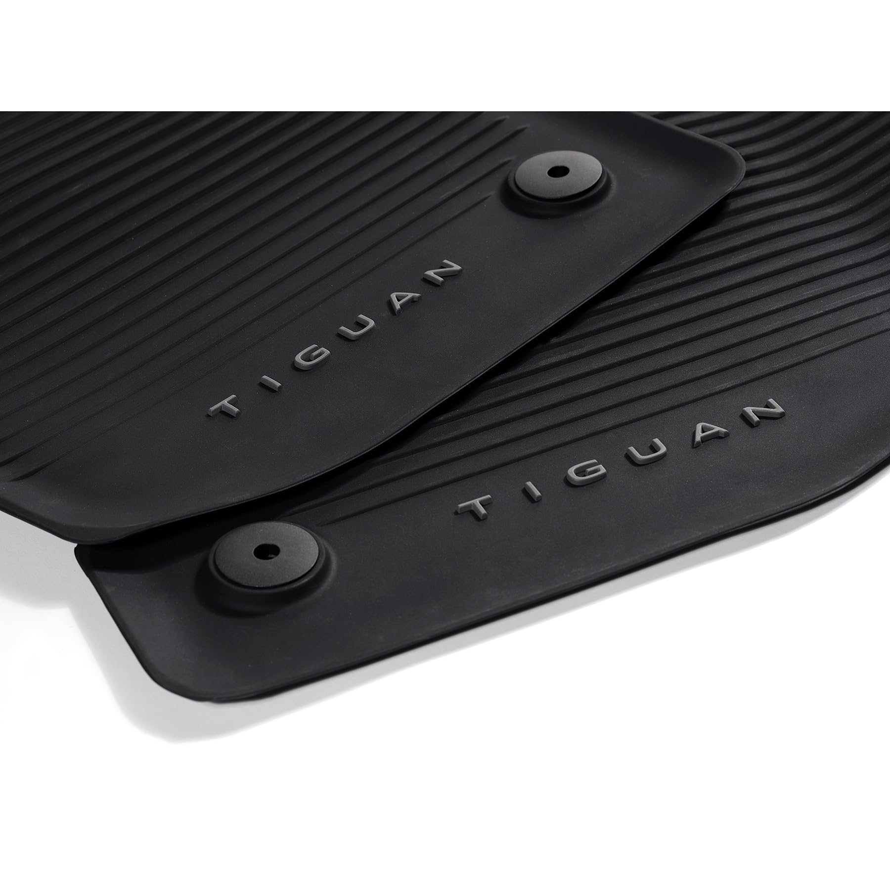 Volkswagen Tappetini in Gomma Premium, Compatibile con Tiguan 3 (CT1), Set da 5 Pezzi, Nero, per Anteriore e Posteriore, Antiscivolo, Originale