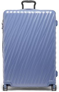 19 Degree Extended Trip Expandable 4-Wheeled Packing Case - Hard Side Suitcase with Spinner Wheels - Spacious International Travel Luggage with Secure Storage - Slate Blue Texture